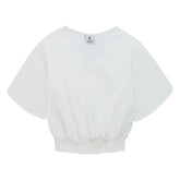 Camisa Crop Top Cruzada Adelante