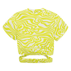 Crop Top Con Frente Entrelazado