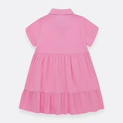 Vestido Con Cuello Camisero