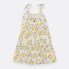 Vestido Manga Sisa Flores