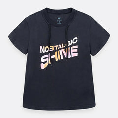 Camiseta Con Cordon En El Cuello