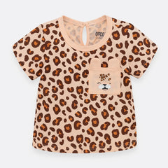 |Camiseta Bebe Animal Print Bolsillo