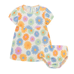 Vestido Flores Con Panty