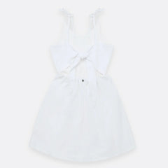 Vestido Manga Sisa Con Detalle En La Espalda