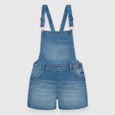 Overol Corto Con Bolsillos