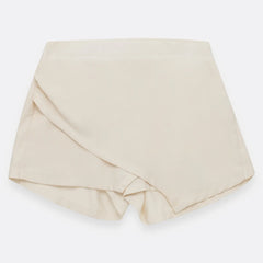 Falda Short Beige