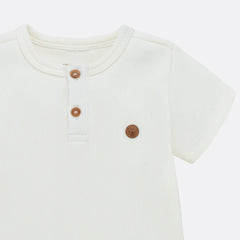 Camiseta Con Botones Bebe