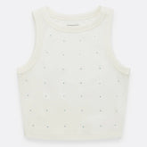 Crop Top Con Perlitas