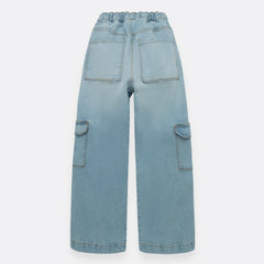 Denim Recto Con Bolsillos Cargo