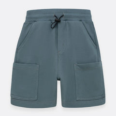 Bermuda Gris Con Bolsillos Laterales