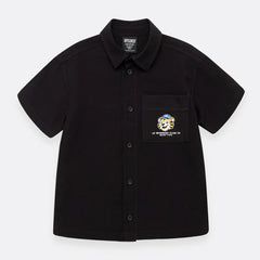 Camisa Manga Corta Negra