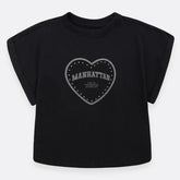 Camiseta Niña Manhattan Negra