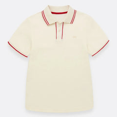 Camiseta Tipo Polo Con Textura
