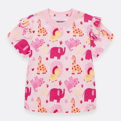 Camiseta Manga Corta Con Boleros