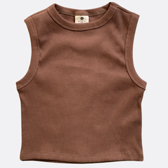Camieta Crop Top Marron