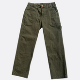 Pantalon Silueta Carpintero Verde