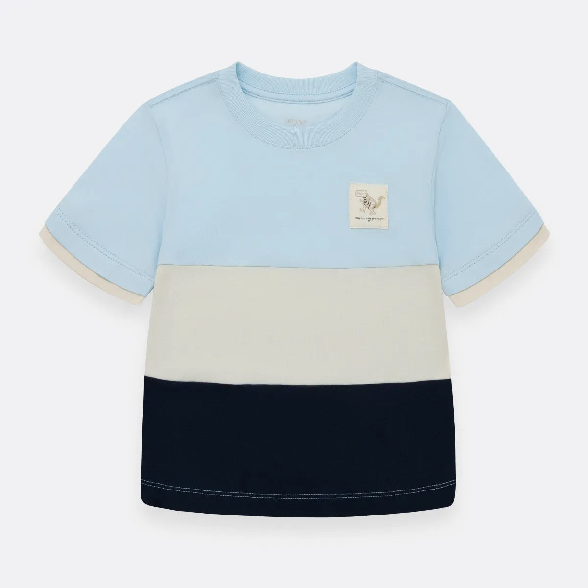 Camiseta Bloques De Color Azul