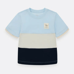 Camiseta Bloques De Color Azul