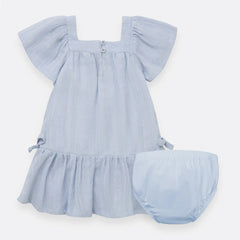 Vestido Con Panty Azul