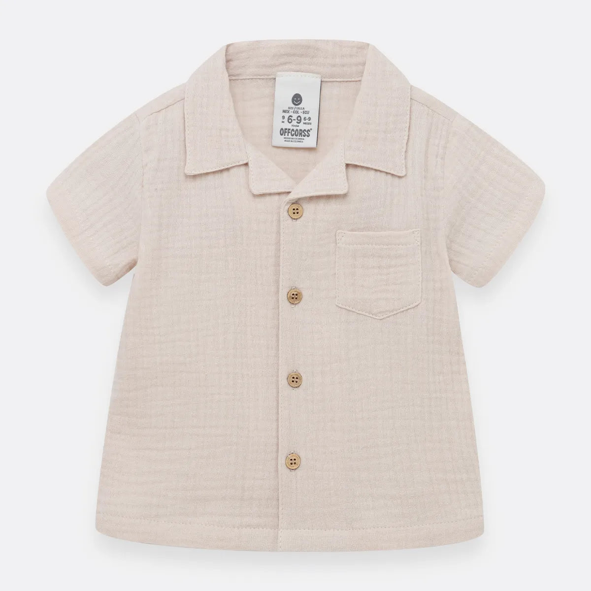 Camisa Con Textura Bebe