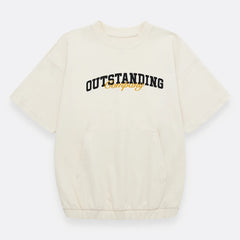 Camiseta Oversize Con Bolsillo