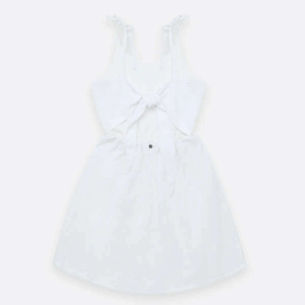 Vestido Manga Sisa Con Detalle En La Espalda