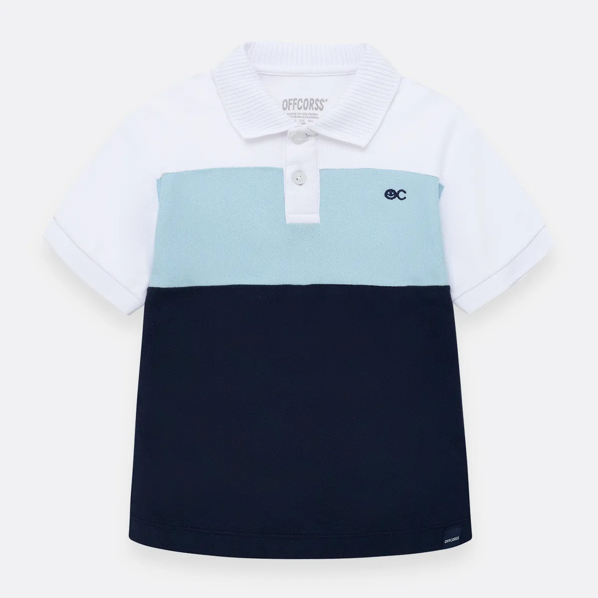 Camiseta  Polo Bloques Azul