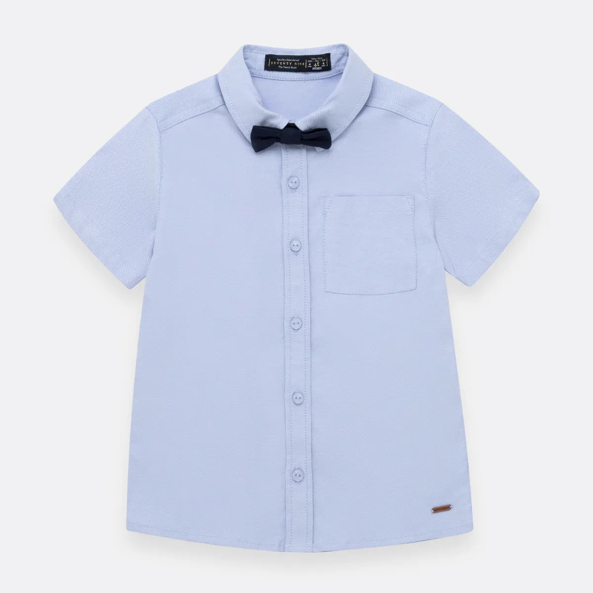 Camisa Con Corbatin Azul