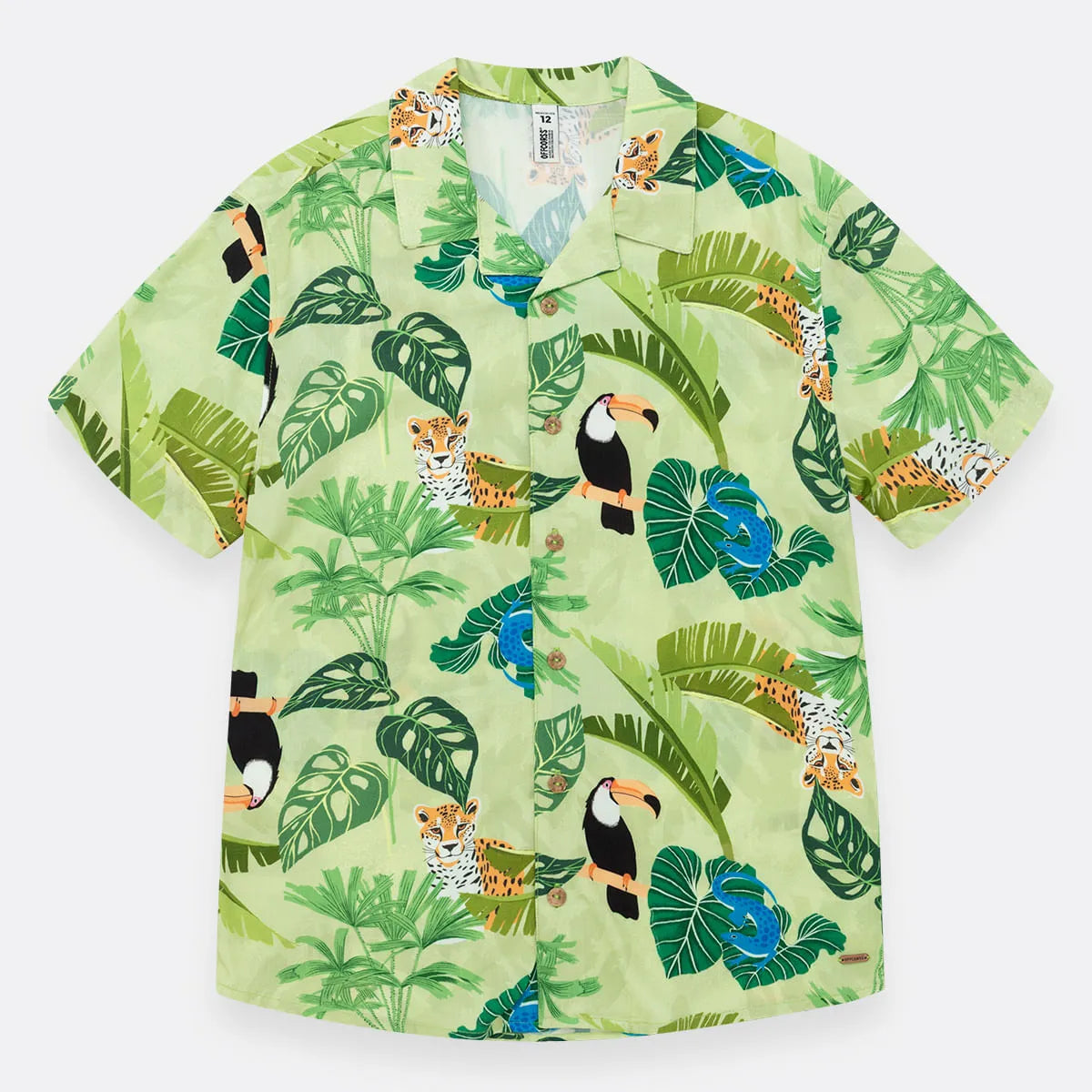 Camisa Estampada Manga Corta