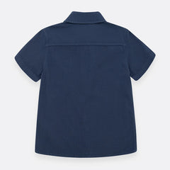 Camisa Manga Corta Azul