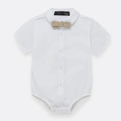 Body Manga Corta Con Corbatin