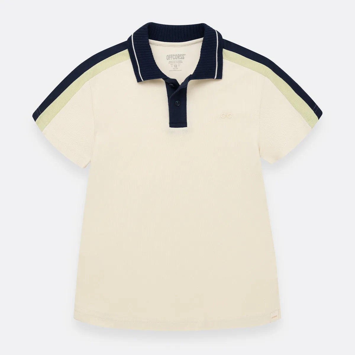 Camiseta polo Beige Con Cortes