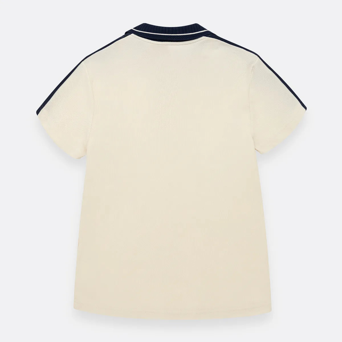 Camiseta polo Beige Con Cortes