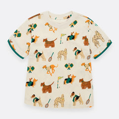Camiseta Con Grafico Continuo
