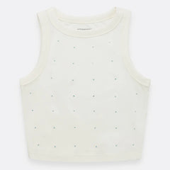 Crop Top Con Perlitas