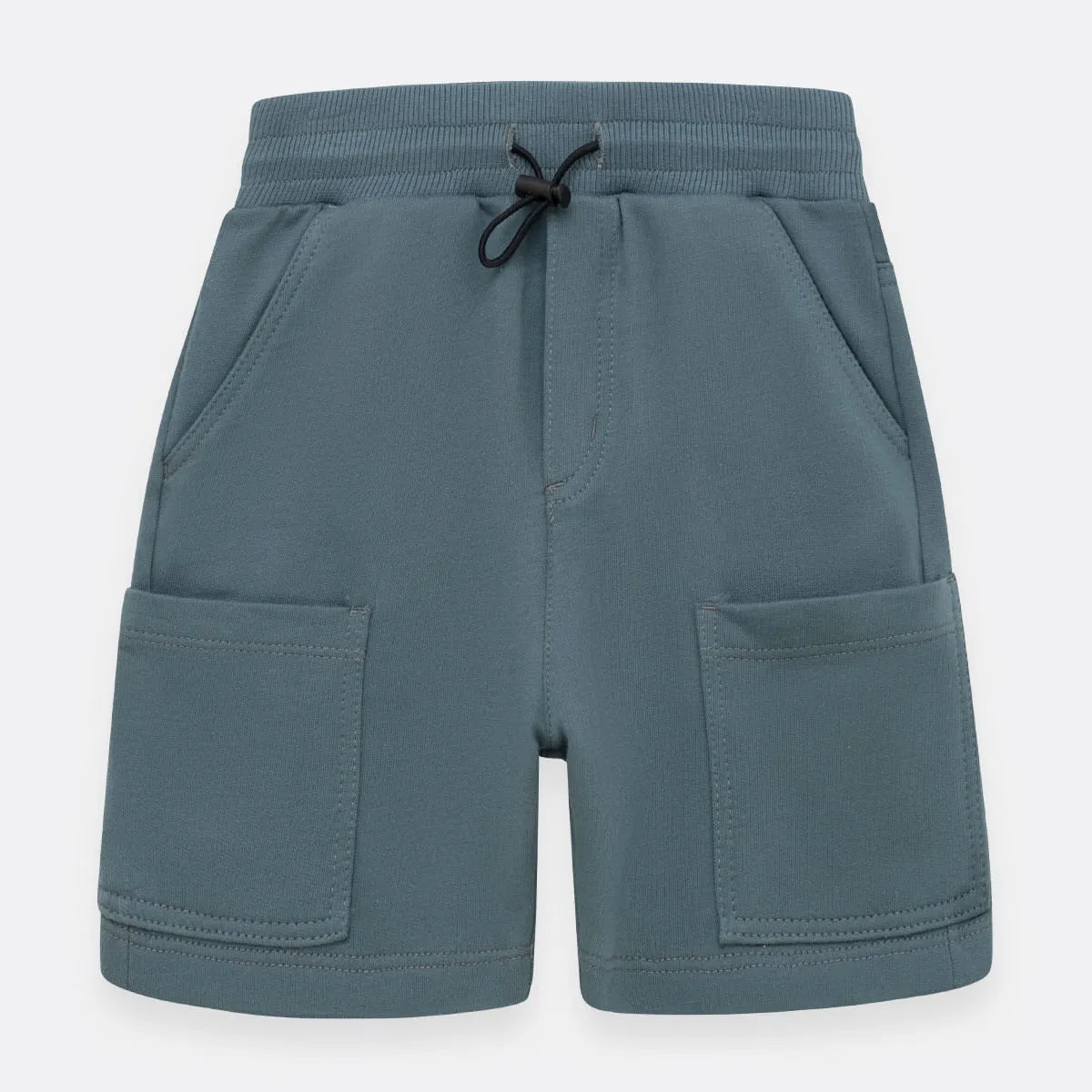 Bermuda Gris Con  Bolsillos Laterales