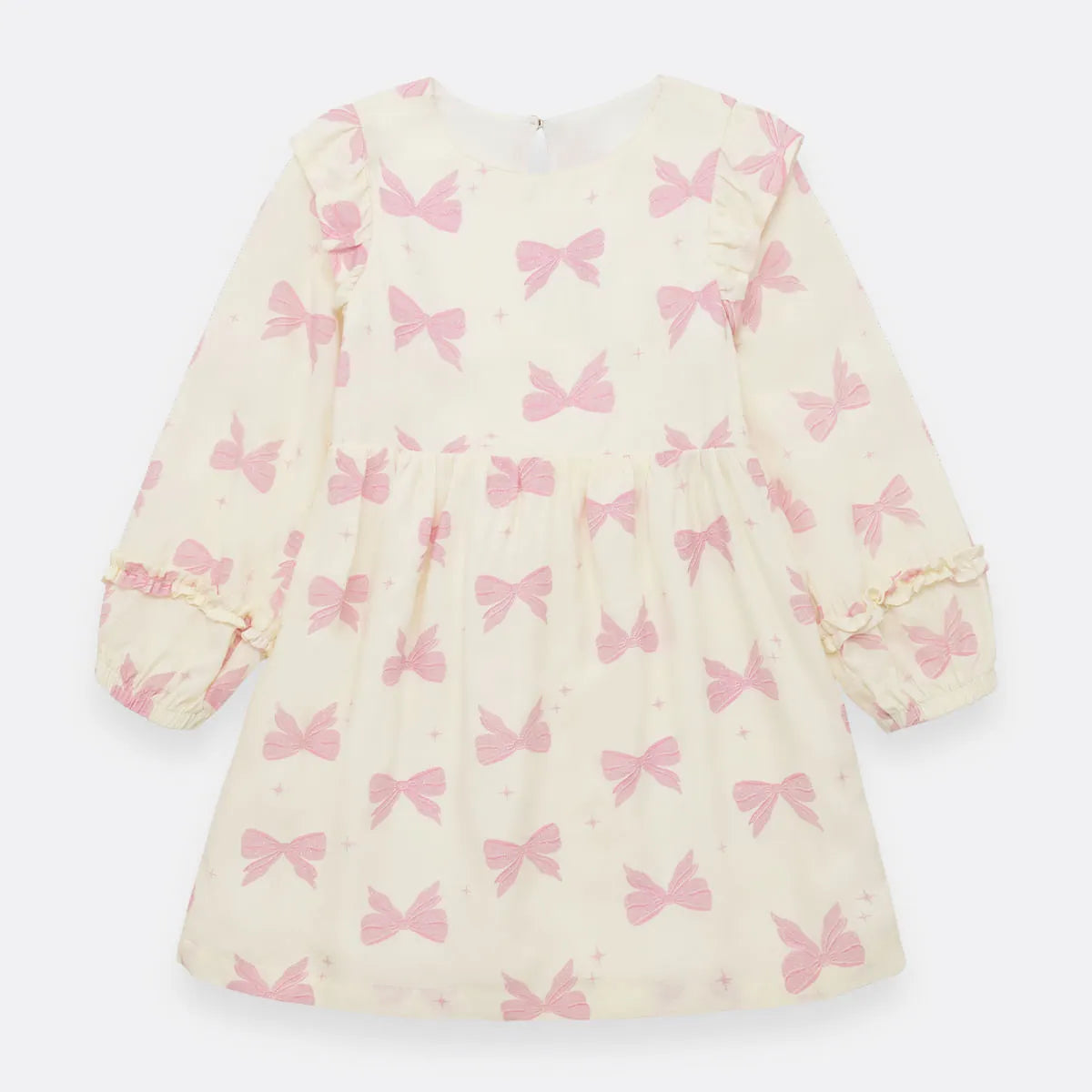 Vestido Moños Manga Larga