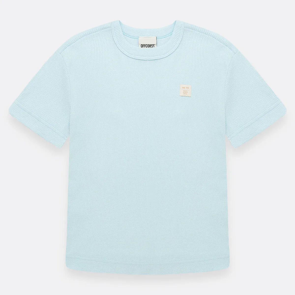 Camiseta Con Textura Azul