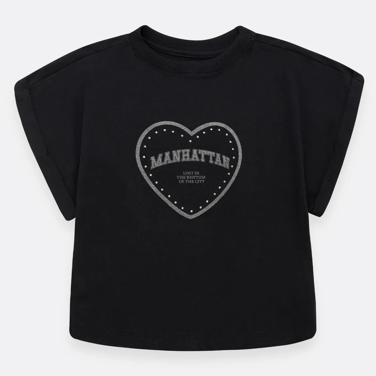 Camiseta Niña Manhattan Negra