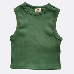 Camiiseta crop top Verde Oscura