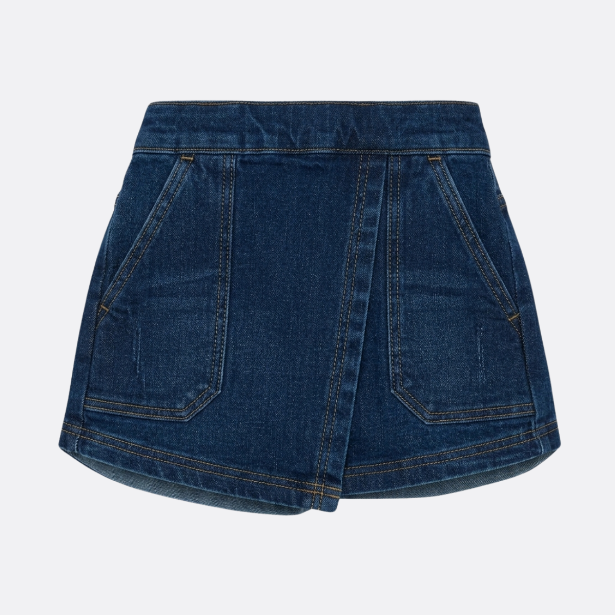 Falda Short Azul Oscura Jean