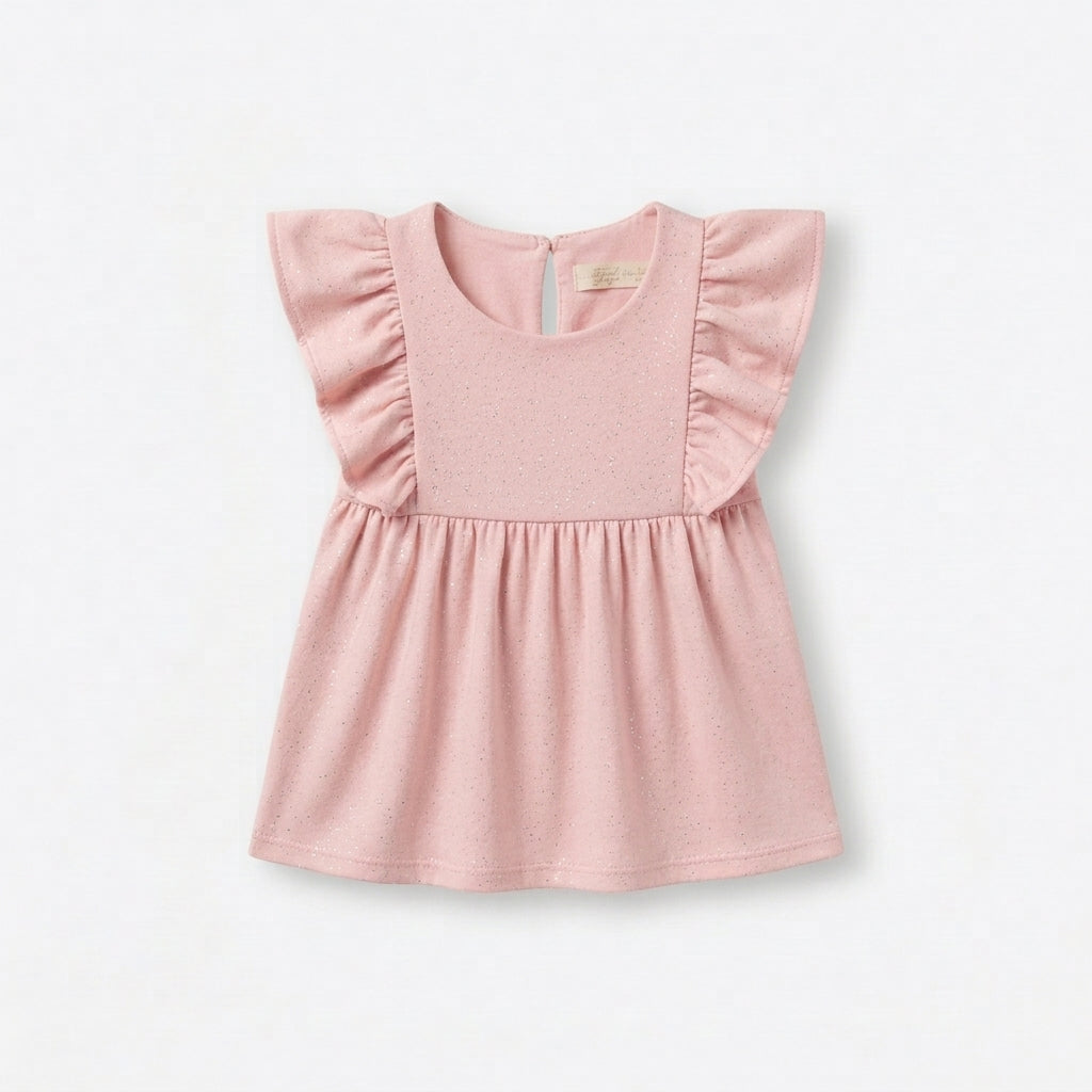 Camisa Rosa Con Brillos