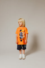 Camiseta Naranja Never Stop Rolling